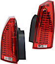 Driver and Passenger Side Halogen Tail Light, With bulb(s), OE Replacement, CAPA Certified
