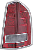 Driver and Passenger Side Tail Lights, with Bulbs, Halogen, CAPA Certified