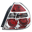 Driver and Passenger Side Halogen Tail Light, With bulb(s), OE Replacement, CAPA Certified