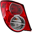 Driver and Passenger Side Tail Lights, with Bulbs, Halogen, Sedan