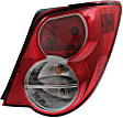 Driver and Passenger Side Tail Lights, with Bulbs, Halogen, Sedan