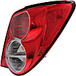 Driver and Passenger Side Tail Lights, with Bulbs, Halogen, Sedan