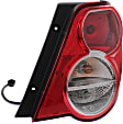 Driver and Passenger Side Tail Lights, with Bulbs, Halogen, Sedan