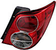 Driver and Passenger Side Tail Lights, with Bulbs, Halogen, Sedan