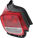 Driver and Passenger Side, Inner and Outer Tail Lights, With bulb(s), Halogen, Mounts on Body, CAPA CERTIFIED