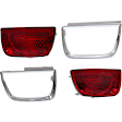 Passenger Side, Inner and Outer Halogen Tail Light, With bulb(s), OE Replacement
