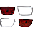 Driver Side, Inner And Outer Halogen Tail Light, With bulb(s), OE Replacement