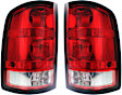 Driver and Passenger Side Halogen Tail Light, With bulb(s), OE Replacement