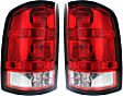 Driver and Passenger Side Halogen Tail Light, With bulb(s), OE Replacement, CAPA Certified