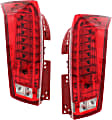 Driver and Passenger Side LED Tail Light, With bulb(s), OE Replacement