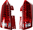 Driver and Passenger Side LED Tail Light, With bulb(s), OE Replacement, CAPA Certified