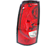 Driver and Passenger Side Halogen Tail Lights, without Bulbs, Fleetside, CAPA CERTIFIED