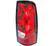 Driver and Passenger Side Halogen Tail Lights, without Bulbs, Fleetside, CAPA CERTIFIED