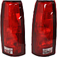1988-1998 Chevrolet K1500 - Driver and Passenger Side Halogen Tail Light, Without bulb(s), OE Replacement