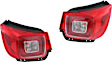 Driver and Passenger Side, Outer Tail Lights, with Bulbs, LED, Mounts on Body, CAPA Certified