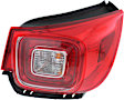Driver and Passenger Side, Outer Tail Lights, with Bulbs, LED, Mounts on Body, CAPA Certified
