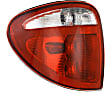 Driver and Passenger Side Halogen Tail Light, With bulb(s), OE Replacement