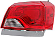 Driver and Passenger Side, Inner and Outer Tail Lights, with Bulbs, Halogen, Mounts on Luggage Lid