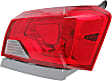 Driver and Passenger Side, Inner and Outer Tail Lights, with Bulbs, Halogen, Mounts on Luggage Lid