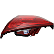 Passenger Side, Inner and Outer Halogen Tail Light, With bulb(s), OE Replacement