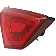 Driver Side, Inner And Outer Halogen Tail Light, With bulb(s), OE Replacement