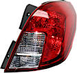 Driver and Passenger Side Halogen Tail Light, With bulb(s), OE Replacement,, CAPA Certified