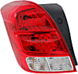 Driver and Passenger Side Tail Lights, with Bulbs, Halogen, LS and LTZ Models, CAPA Certified