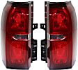 Driver and Passenger Side Halogen Tail Light, With bulb(s), OE Replacement, CAPA Certified