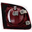 Driver and Passenger Side, Inner Halogen Tail Light, With bulb(s), OE Replacement