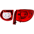 Passenger Side, Inner and Outer Halogen Tail Light, With bulb(s), OE Replacement