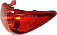 Driver and Passenger Side, Inner and Outer Halogen Tail Light, With bulb(s), OE Replacement