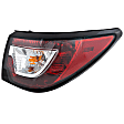 Driver and Passenger Side, Inner and Outer Halogen Tail Light, With bulb(s), OE Replacement