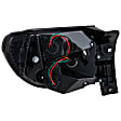Driver and Passenger Side, Inner and Outer Halogen Tail Light, With bulb(s), OE Replacement