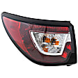 Driver and Passenger Side, Inner and Outer Halogen Tail Light, With bulb(s), OE Replacement