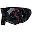 Driver and Passenger Side, Inner and Outer Halogen Tail Light, With bulb(s), OE Replacement
