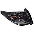Driver and Passenger Side, Inner and Outer Halogen Tail Light, With bulb(s), OE Replacement,, CAPA Certified
