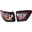 Driver Side, Inner And Outer Halogen Tail Light, With bulb(s), OE Replacement,, CAPA Certified