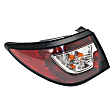 Driver Side, Inner And Outer Halogen Tail Light, With bulb(s), OE Replacement,, CAPA Certified