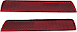 Rear, Driver and Passenger Side Bumper Reflector