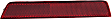 Rear, Driver and Passenger Side Bumper Reflector