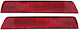 2017 Chevrolet Equinox - Rear, Driver and Passenger Side Bumper Reflector, CAPA Certified