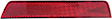 2017 Chevrolet Equinox - Rear, Driver and Passenger Side Bumper Reflector, CAPA Certified