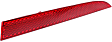 Rear, Driver and Passenger Side Bumper Reflector, CAPA Certified
