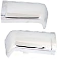 2011 Chevrolet Silverado 1500 - Rear, Driver and Passenger Side Bumper End, For Models Without Rear Object Sensor, Chrome, Steel