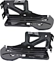 Rear, Driver and Passenger Side Bumper Brackets, Impact Bar, Bumper with Corner Step