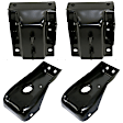 Rear, Driver and Passenger Side, Inner and Outer Bumper Bracket