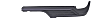 Driver and Passenger Side Bumper Step Pad, Black, For Models With Single Rear Wheels
