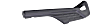 Driver and Passenger Side Bumper Step Pad, Black, For Models With Single Rear Wheels