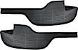 Driver and Passenger Side Bumper Step Pad, Black