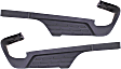 Driver and Passenger Side Bumper Step Pad, Black, For Models With Dual Rear Wheels